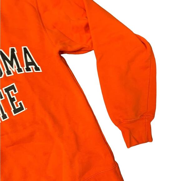 90s Lady's Oklahoma State University Crewneck Orange Sweatshirt Sz Small - Picture 7 of 7